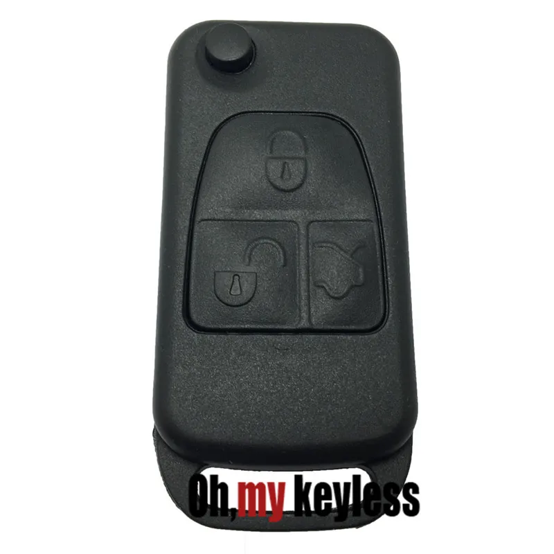 3 button Car replacement key case for Mercedes Benz remote control key shell blank key fob ...