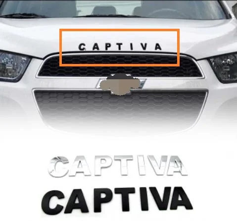 

Car 3D metal Letters Hood Emblem Logo Badge Car Stickers Styling Car Accessories Wording 3D Letter For Captiva