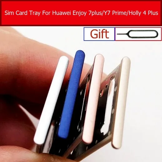 Держатель лотка для sim-карты Huawei Enjoy 7 plus /Y7 Prime/ Holly 4 Plus TRT-AL00 TL00 слот карты памяти SD