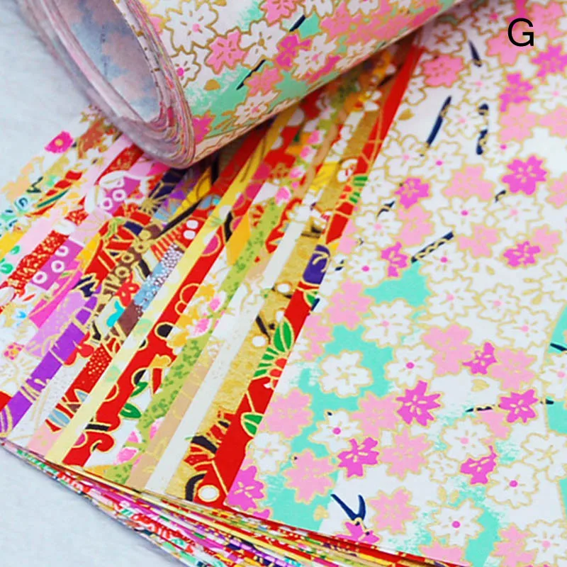 Квадратная бумага для скрапбукинга s декоративные бумажные аксессуары цветок подарочные упаковочные материалы бумага Оригами крановые украшения - Цвет: Style G 14x14cm