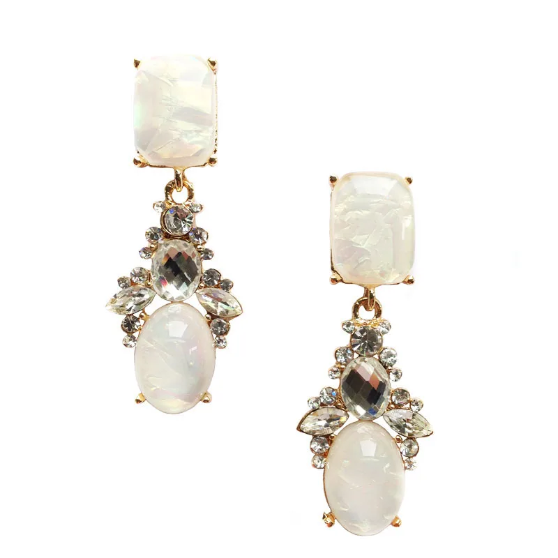 

New 2019 hot sell crystal vintage design party girl statement Earrings for women jewelry Factory Price