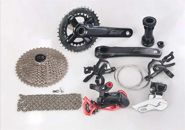 

ENSAH CRX bicycles Groupset Group Set 1X11 2X11 speed Front Derailleur+Rear Derailleur Support 11-42/46T bicycle flywheel