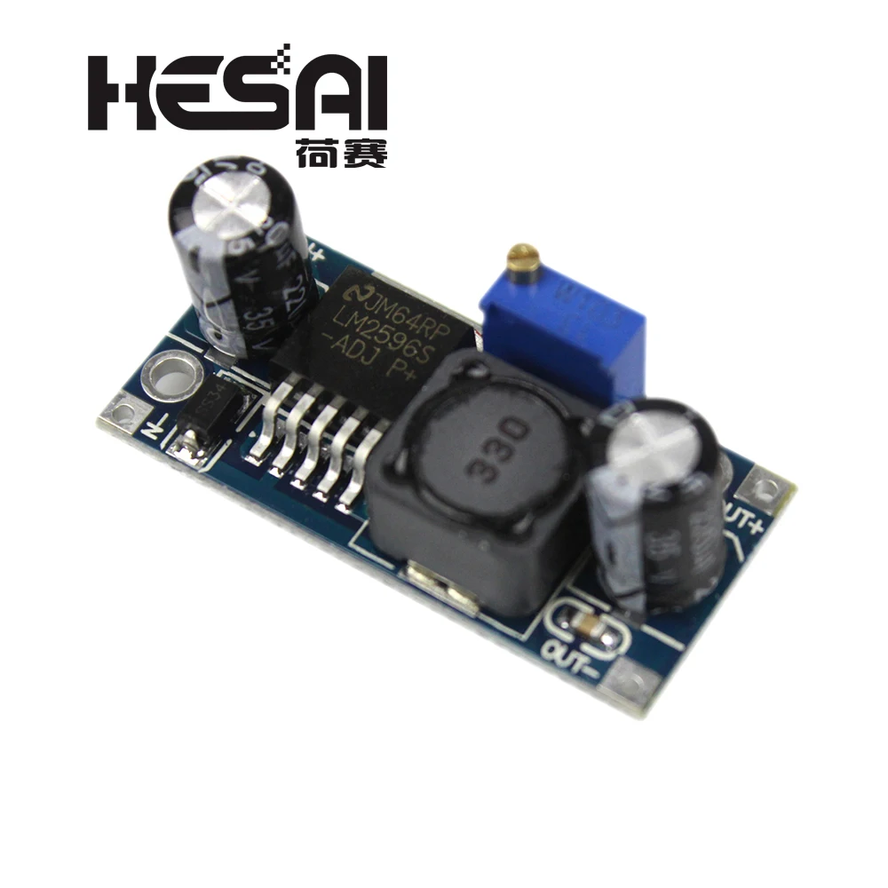 

Smart Electronics LM2596 LM2596S ADJ DC-DC Step-down Module 5V/12V/24V Adjustable Voltage Regulator 3A(Blue)