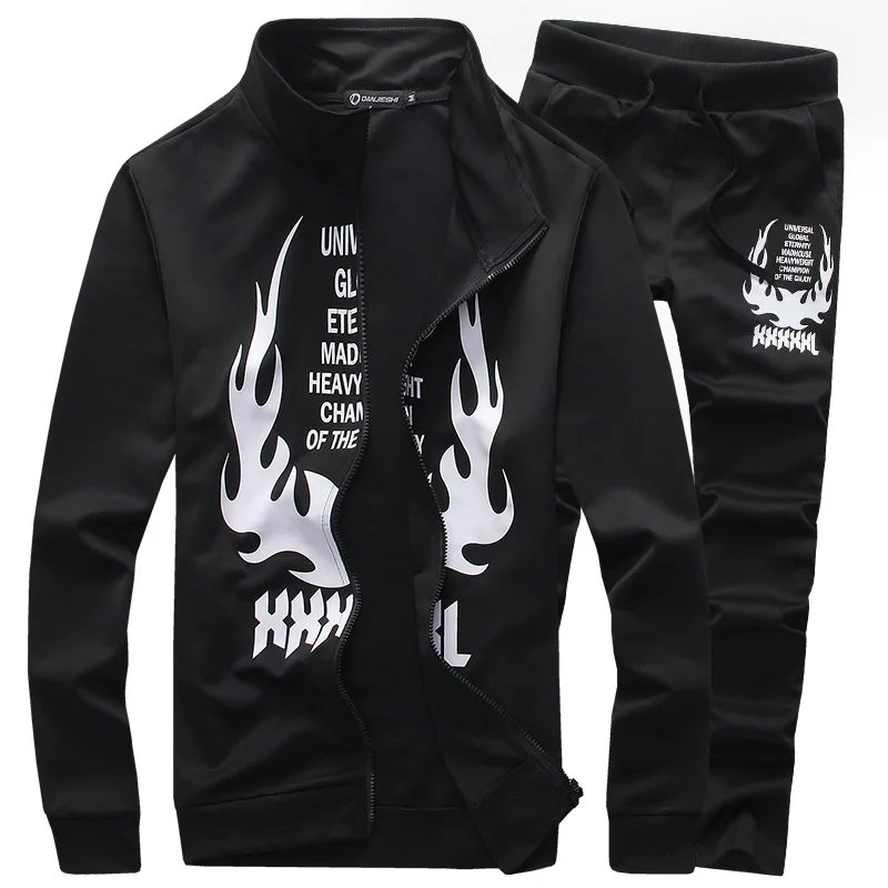 

2019 Men Running Suits Plus Size Mens Sports Suits high quality Men Tracksuit Sport Suits Men Running Jogging Sets