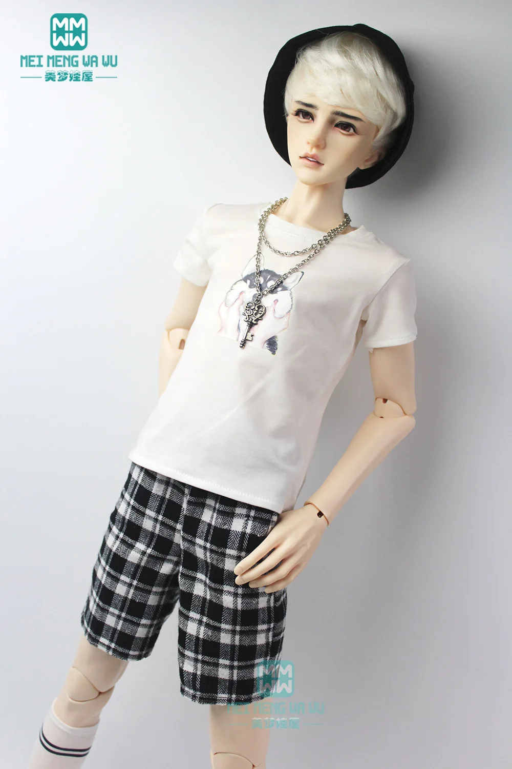 Doll Clothes Accessories For 68-75cm BJD doll Fashion Letters Coats Vests Shorts