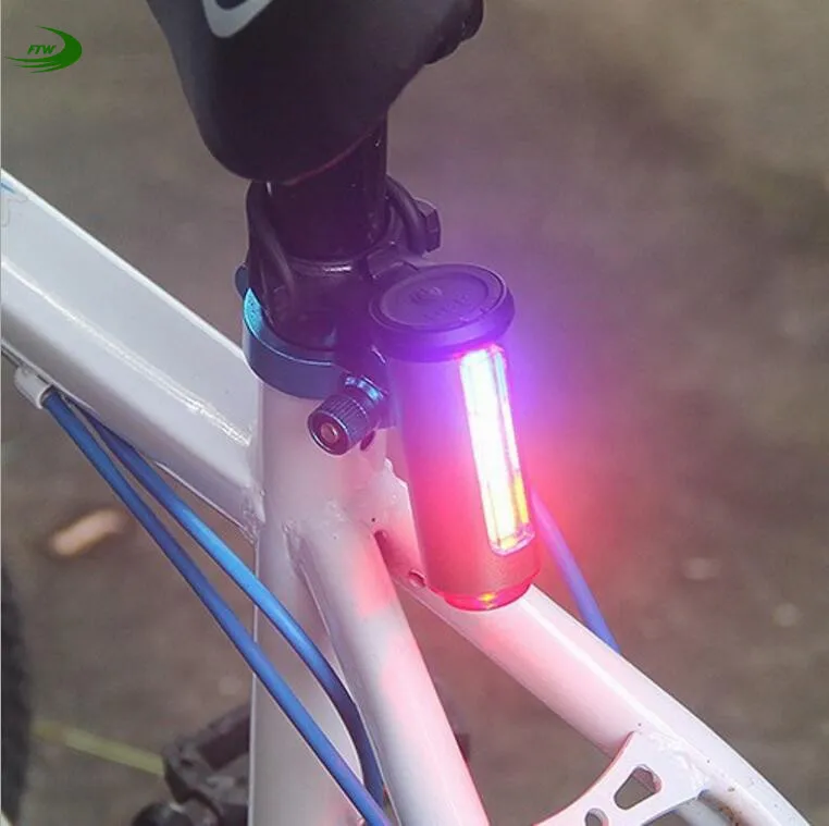 Велосипедный фонарь задний для велосипеда USB зарядка LED 360 градусов лазерный