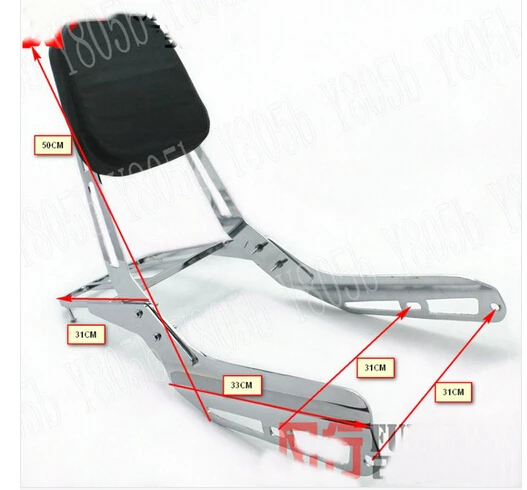 Багажная стойка для Honda VTX1300 VTX1800 VTX 1300 1800|motorcycle backrest|sissy bar luggagesissy |