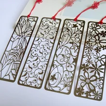 1 шт./лот милые полые цветок серии нержавеющая сталь Закладка Ретро многоцелевой подарок закладки для школьных учебников поставки