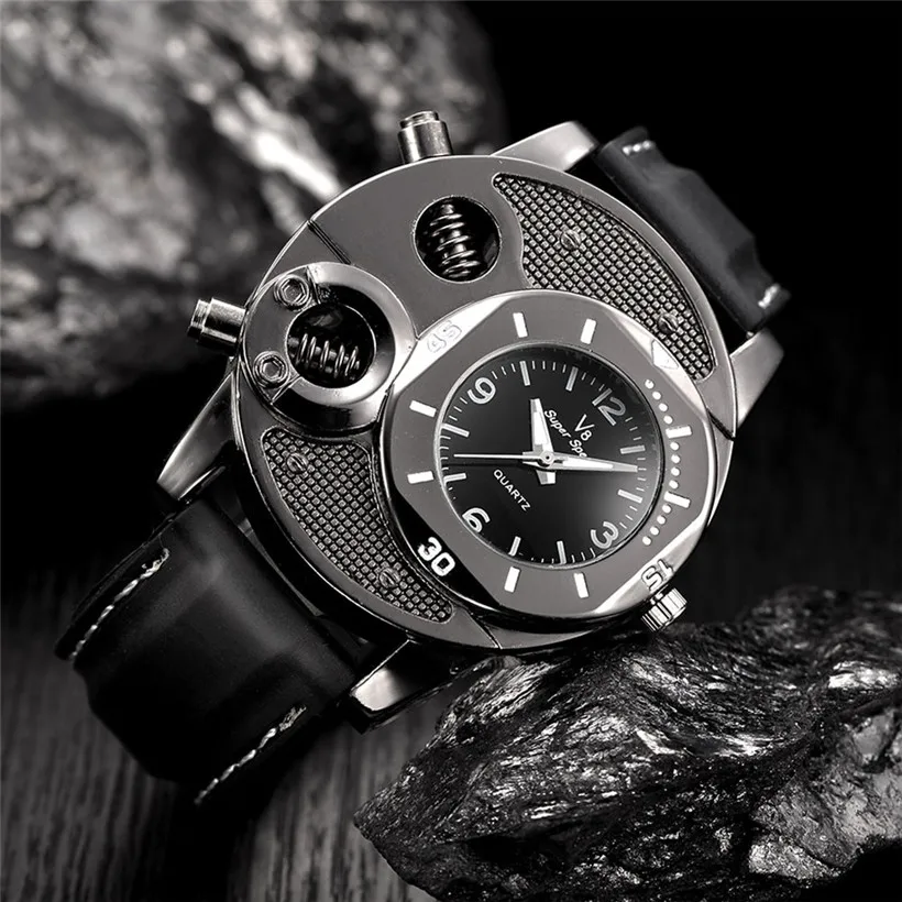 V8 супер Скорость Для мужчин часы моды Для мужчин тонкий силикагель студентов Спорт Кварцевые часы Relogio Feminino A23
