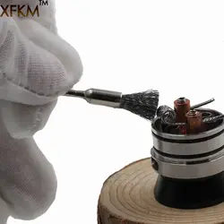 Xfkm Клэптон электронные сигареты тепла Провода очистки Кисточки катушки Кисточки er-катушки Провода S очиститель для электронных сигарет rda