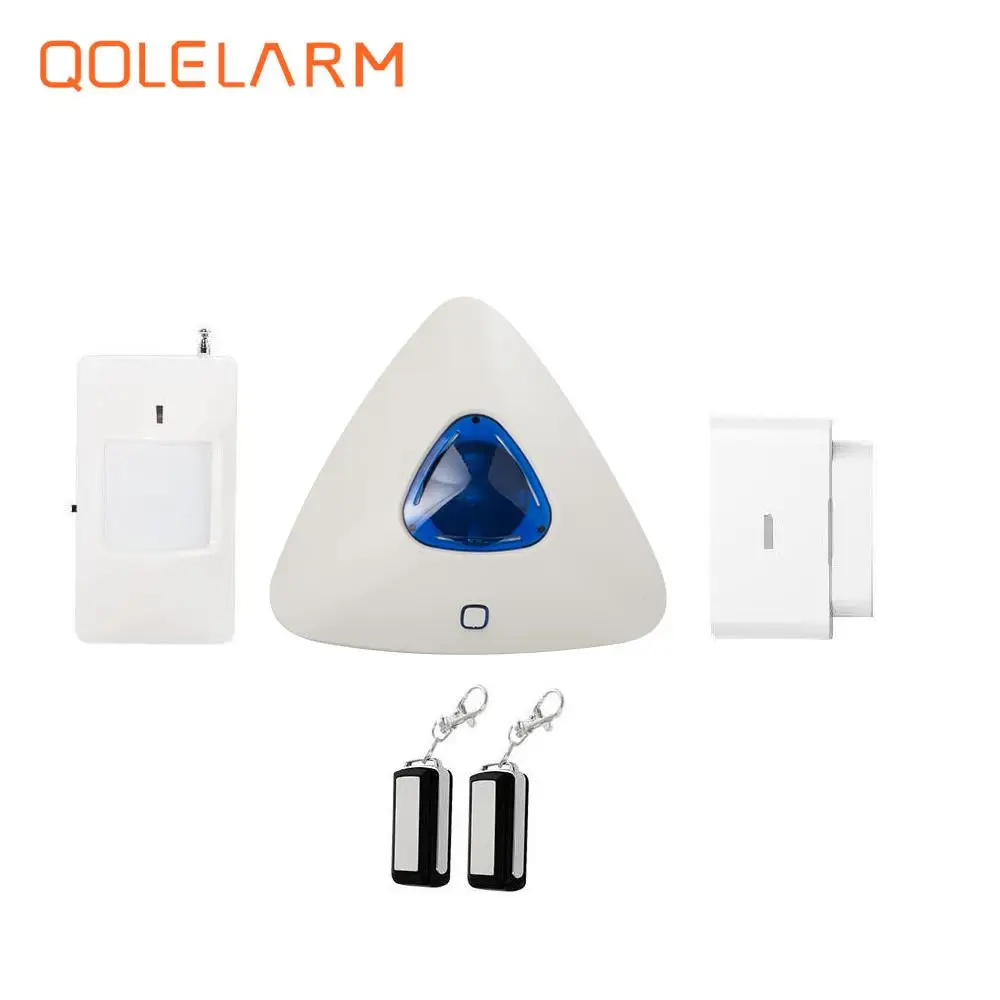 

2017new design 433 MHz wireless indoor strobe siren with flash light mini siren micro-computer control for WiFi GSM alarm system