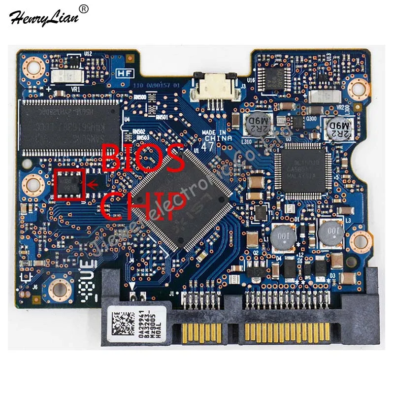 HDD PCB для/логическая плата/номер платы: 110 0A90157 01 микросхема основного контроллера: