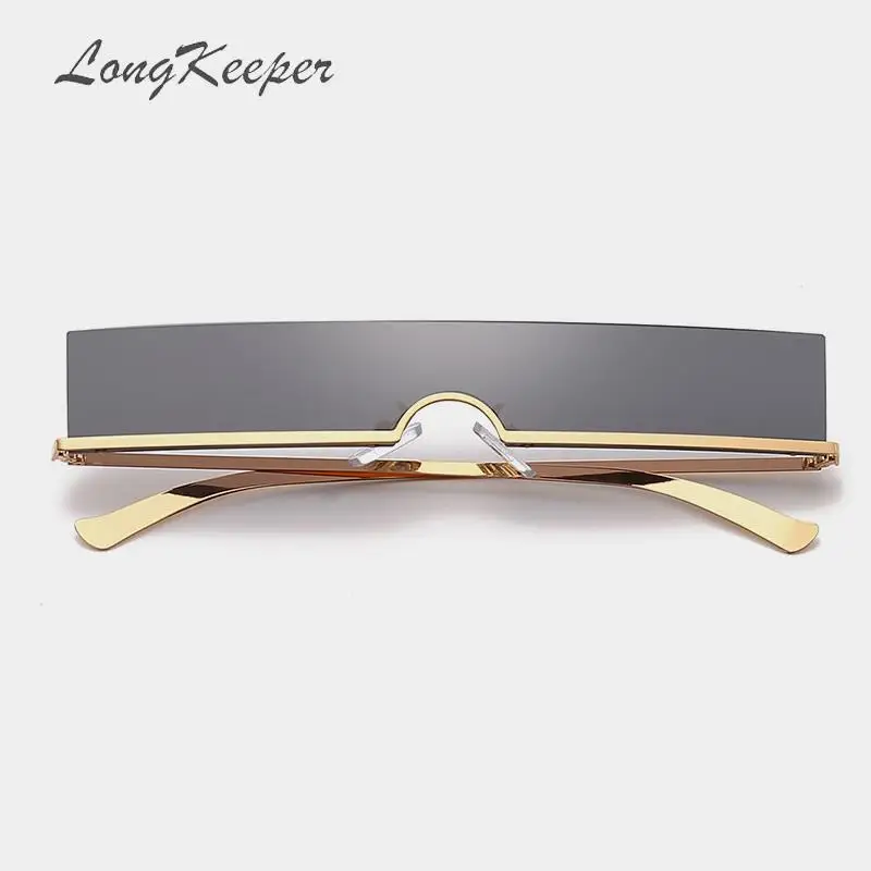 LongKeeper цельные солнцезащитные очки женские без оправы красные синие