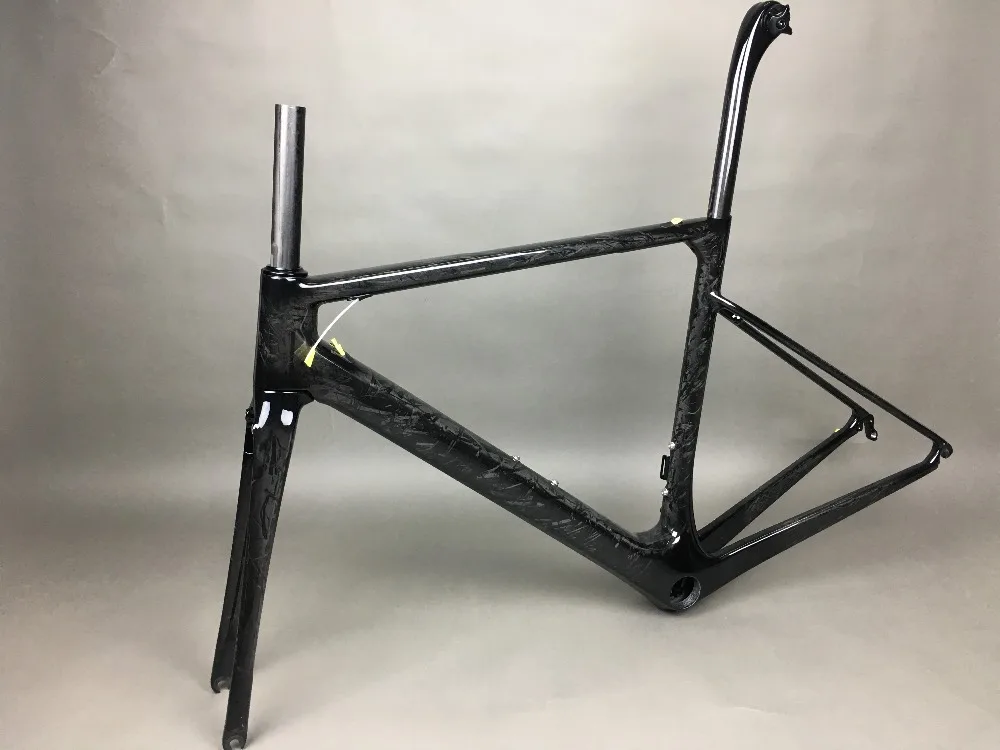 Top 2019 new arrival direct mount brake T1100 full matte nice marble weaves carbon road frame:frameset+fork+seatpost+headset+clmap 9