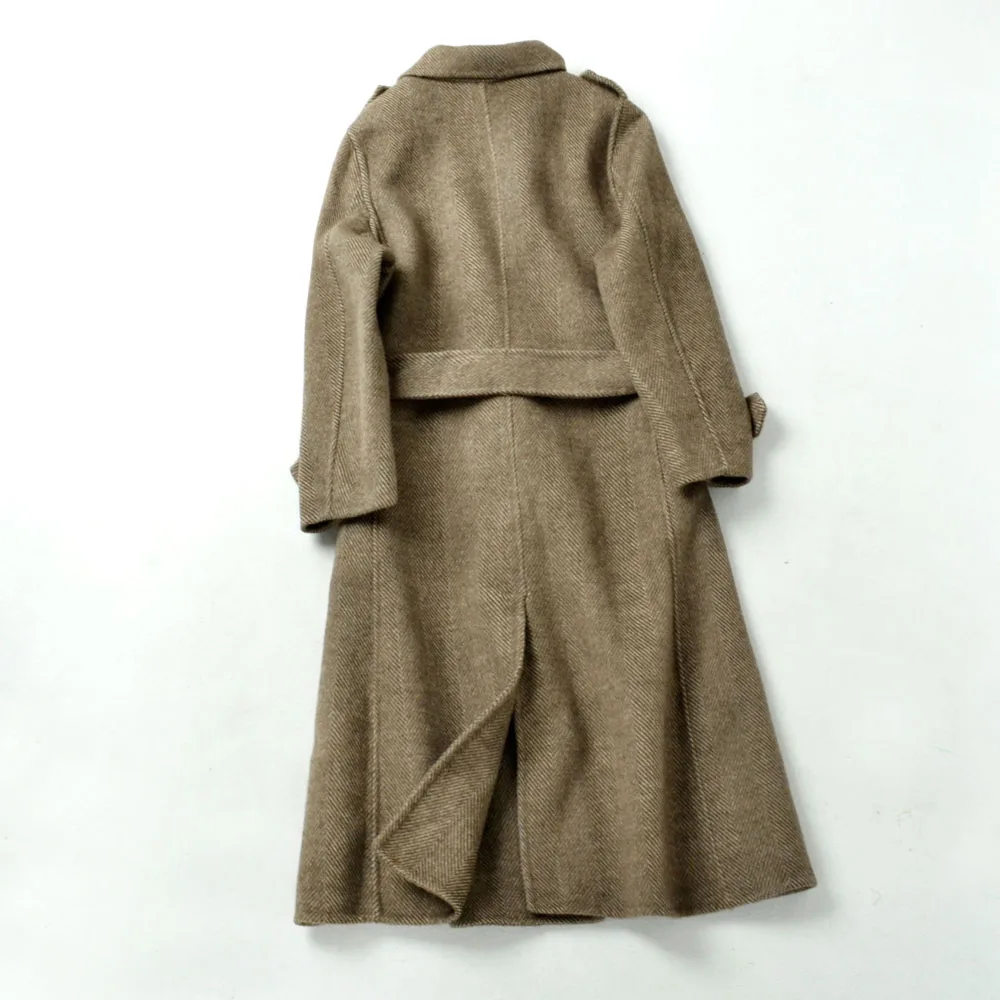 Twill Wool Coat Women Autumn Fashion Outerwear For Woman 2018 Stylish Slim OL Business Solid Long Woolen Warm Winter Women Coats Twill Wool Coat Women Autumn Fashion Outerwear For Woman 2018 Stylish Slim OL Business Solid Long Woolen Warm Winter Women Coats