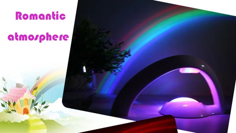 Creative Dolphin LED Rainbow Light Colorful Projection Light New Home  Atmosphere Light Bedroom Cute Pet Lamp for Children kids (8)