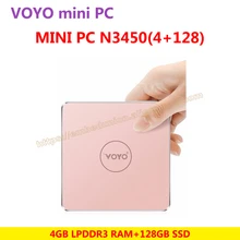VOYO VMac Mini PC V1 Intel Apollo N3450 License Windows 10 Pocket PC 4GB DDR3L RAM+128GB SSD 3*USB3.0 4K HD output