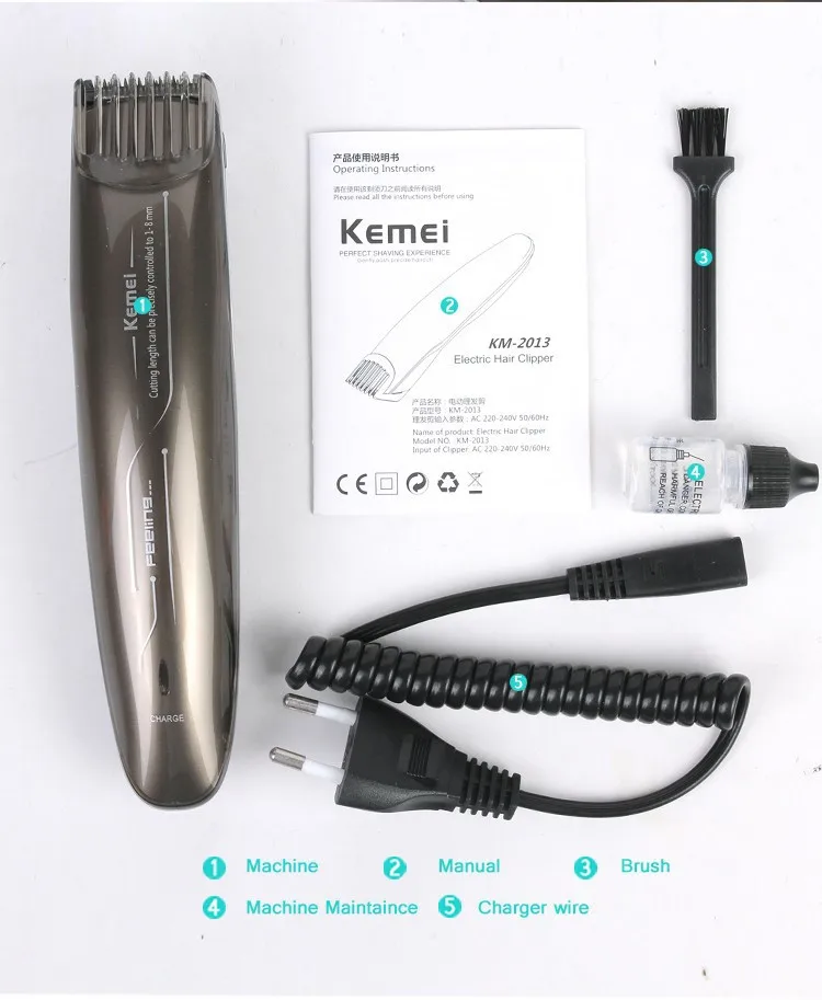 Hair Trimmer Kemei KM-2013 hair cutting beard trimmer hair clipper styling tools shaving machine
