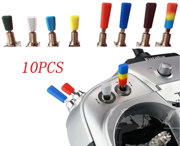 

10PCS Colorful Remote Control Disarm Gear Cap Rocker Anti-skid Sleeve Joystick Protective Cover for RC Model Futaba Flysky JR