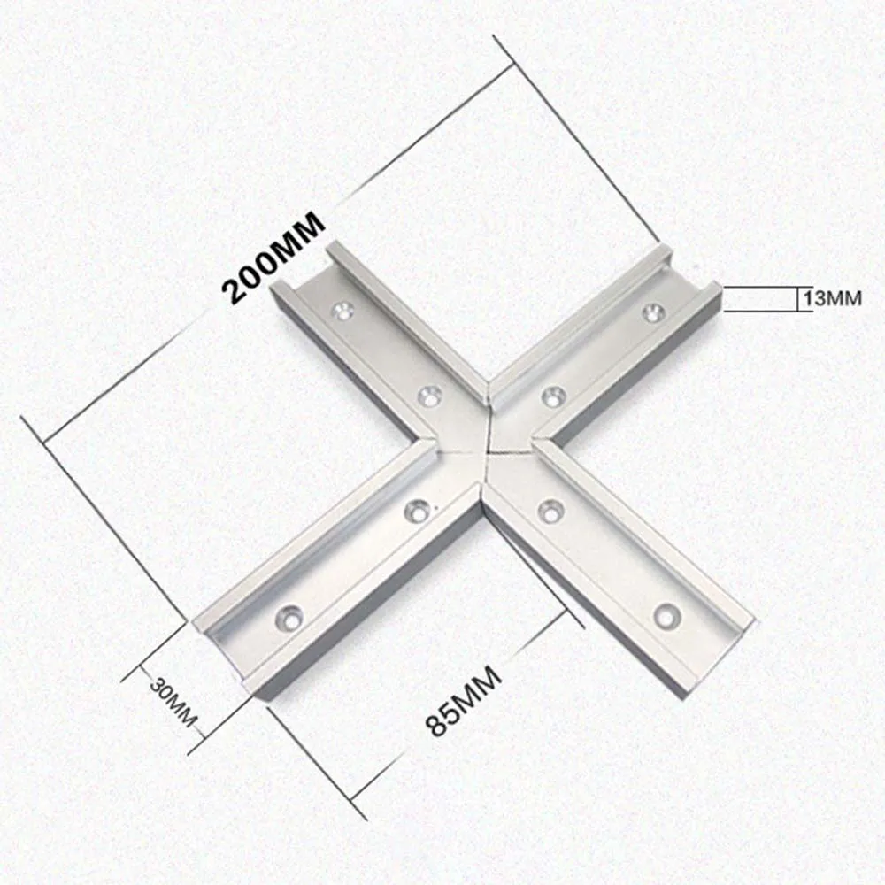 

T-Track Intersection Parts Chute is Generally Pushed With a Dedicated Woodworking Cross Woodworking DIY Accessories 1pc