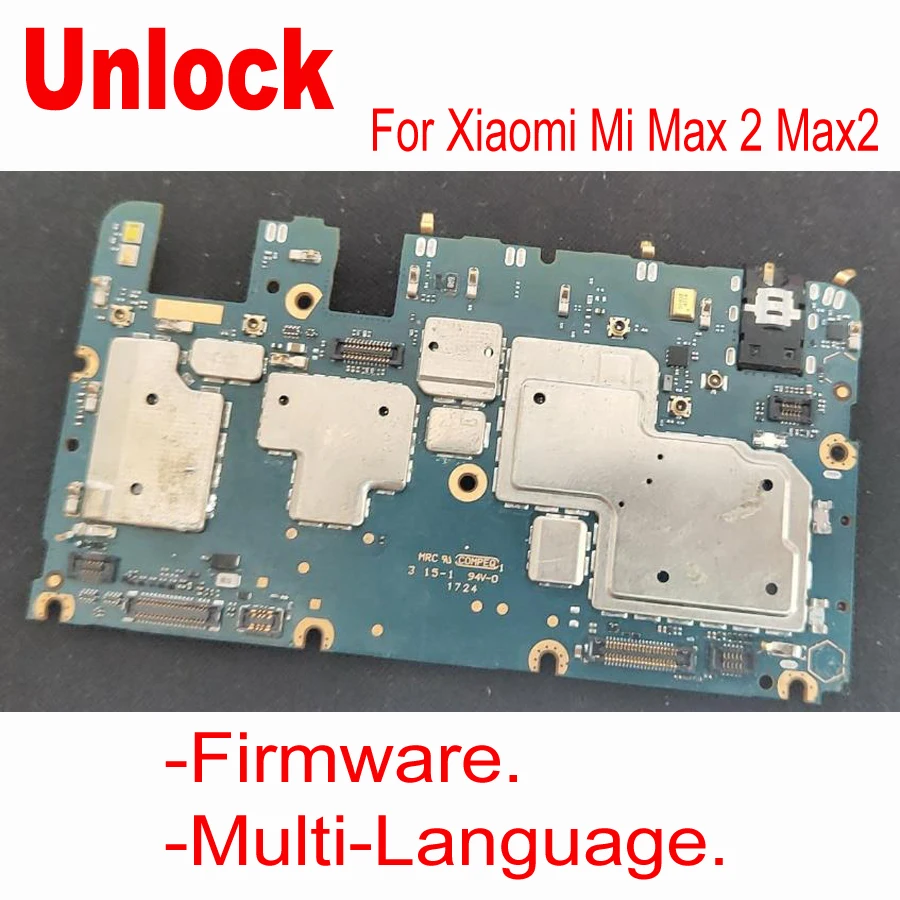 

Original Global FirmWare Unlocked Mainboard For Xiaomi Mi Max 2 Max2 Motherboard Main Board With Chips Circuits Accessory Set