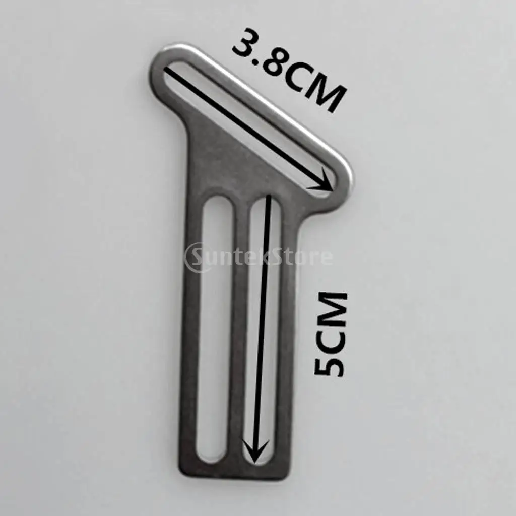 Heavy Duty 316 Stainless Steel Scuba Diving Weight Belt Keeper Retainer Stopper Slider Fits 5cm / 2' Webbing Strap