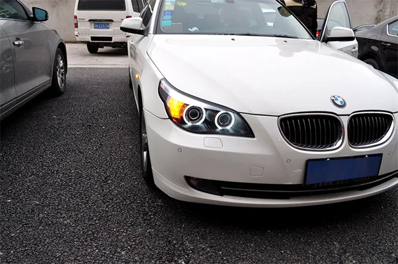 Автомобильная фара VLAND для BMW 520 523 525 530 E60 2004 2005 2006 светодиодные ангельские глазки H7