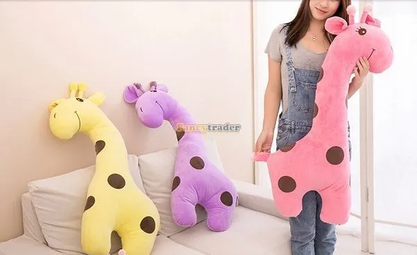 Fancytrader 2014 39'' 100cm Cute Giant Plush Stuffed Giraffe Doll with 3 Colors,Gift for Kid Girl Free Shipping FT50054 (2)