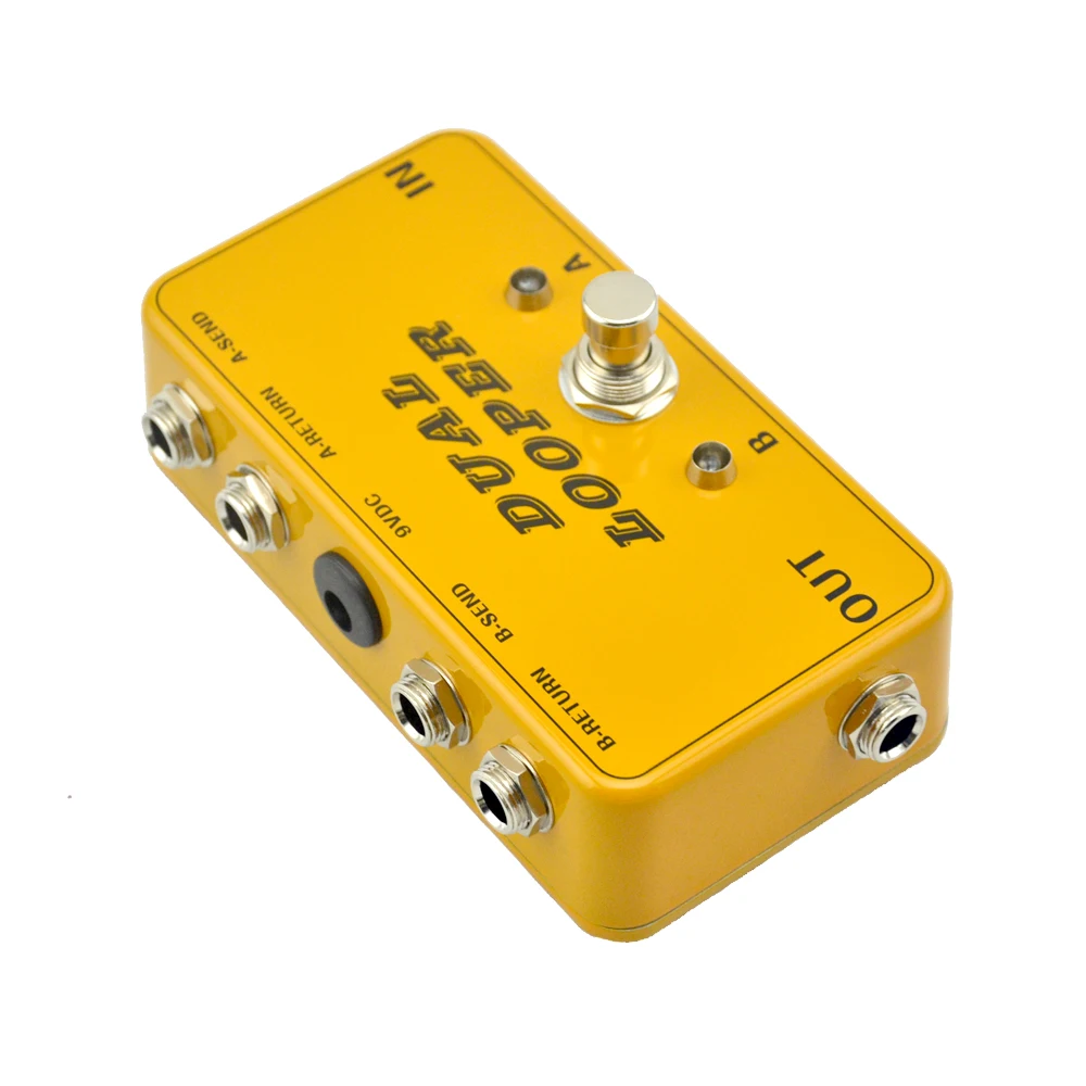 

New AB Looper Effect Pedal loop Switcher true bypass for electric guitar pedal Orange foot switch