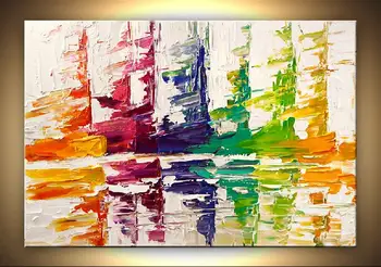 

Modern art 100% hand painted on canvas nice painting for Home Room Decoration Industrial T-114
