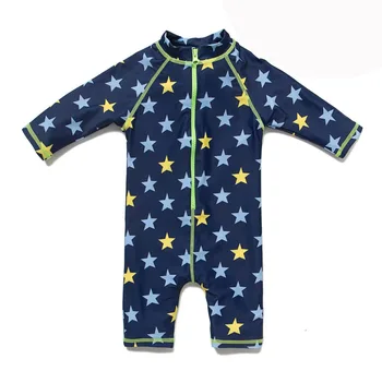 

Baby Boys' Swimwear UPF 50+ Sun Protection Short Sleeves One Piece Sunsuit