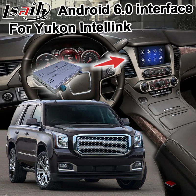 

Android navigation box for GMC Yukon Sierra 2014-2017 etc video interface Mylink intellilink CUE system GPS with carplay