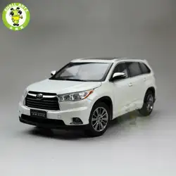 1:18 Toyota Highlander 2015 литая под давлением модель автомобиля SUV белый цвет