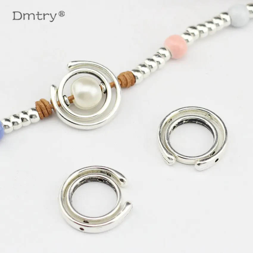 Dmtry 5 шт. модные ювелирные изделия круглая распорка фурнитура для изготовления