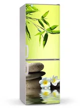 naklejka na holodilnik zen bamboo stones holodilnik posudomoechnaya mashina vinilovaya 3d nastennaya naklejka s termoapplikacii dlya kuhni na stenu