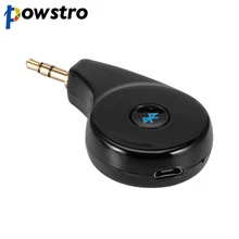Powstro Bluetooth 4,2 приемник аудио адаптер для автомобиля 3,5 мм разъем аудио со встроенным микрофоном для смартфонов наушники