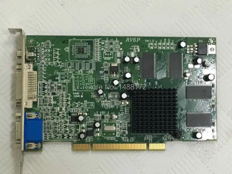 V6P-NB3 710810933813 PCI Video card for ATI Radeon 7000 Ver1.0 64MB DVI CRT graphic card