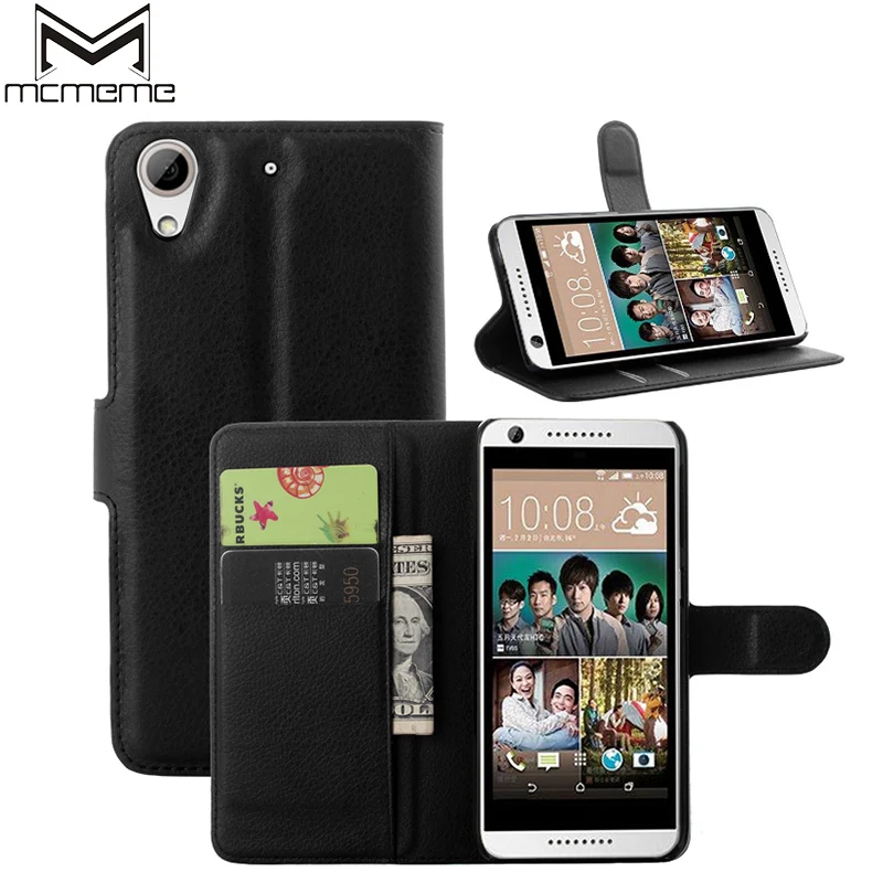 

MCMEME Luxury Leather Case for HTC Desire 626 626G 650 626D Case for HTC Desire 626 650 Flip Cover Paint Wallet Card Slot Bag