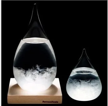 

1PC 6X12CM Storm Glass Weather Forecast Water Hourglass Mini Hourglass Liquid Hourglass Barometer Tempo Drop J1185