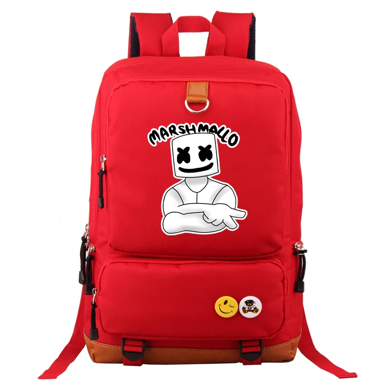 DJ Marshmello мужской рюкзак для мальчиков, сумка для школьников, рюкзак для путешествий, повседневный рюкзак, сумка для ноутбука