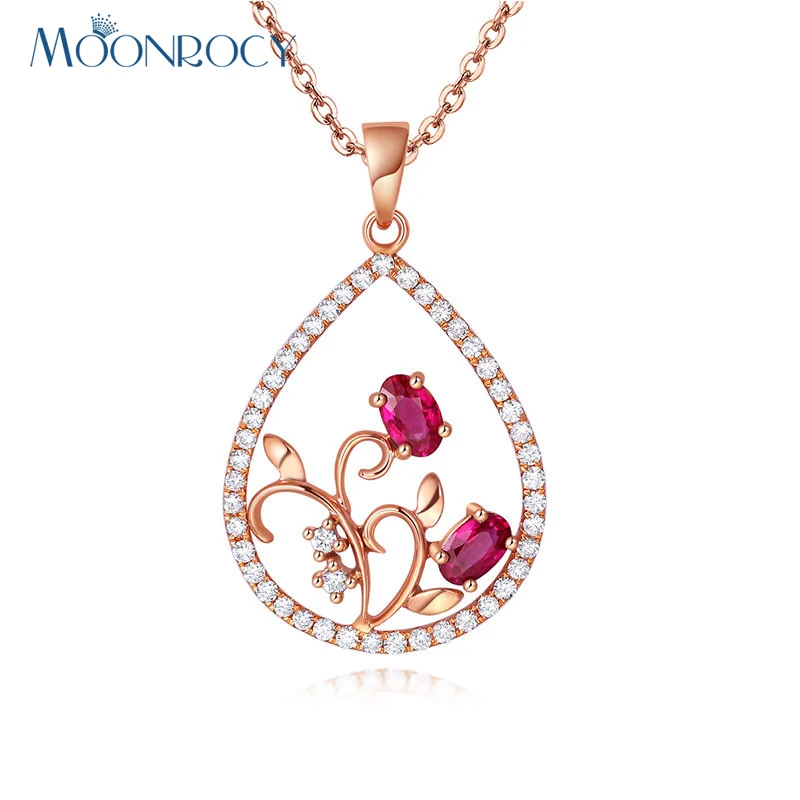Ожерелье MOONROCY розовое капля золотистого цвета|jewelry wholesale|wholesale jewelrynecklace chokers |