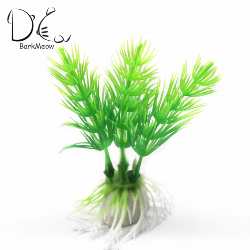 

BarkMeow 9cm Simulation Aquatic Plants Fish Tank Aquariums Landscape Microcosmic Decorate PVC Underwater Accessories NF0029