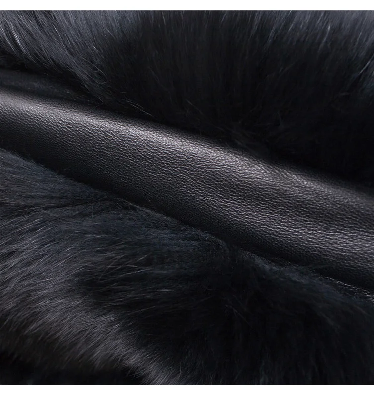 2018 Hcyo Korean version of the imitation of rabbit fur shawl imitation water mane fur grass cloak vest women's coat (12)