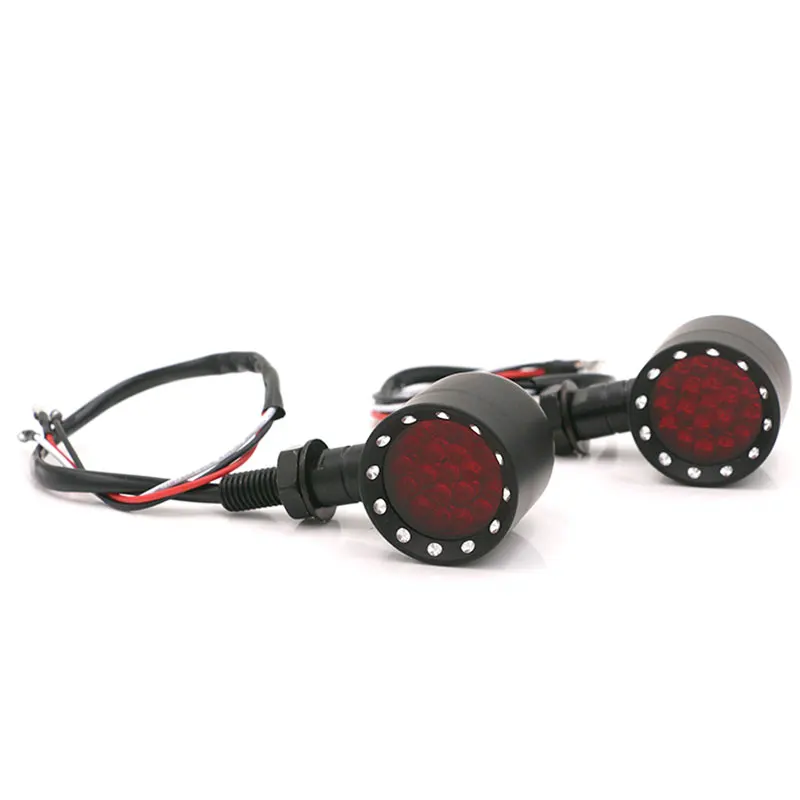 Nordson Universal 2pcs LED Motorcycle Turn Signal Lights Motocross Motorbike Indicator Blinker Moto Tail Lights Signal Lamp