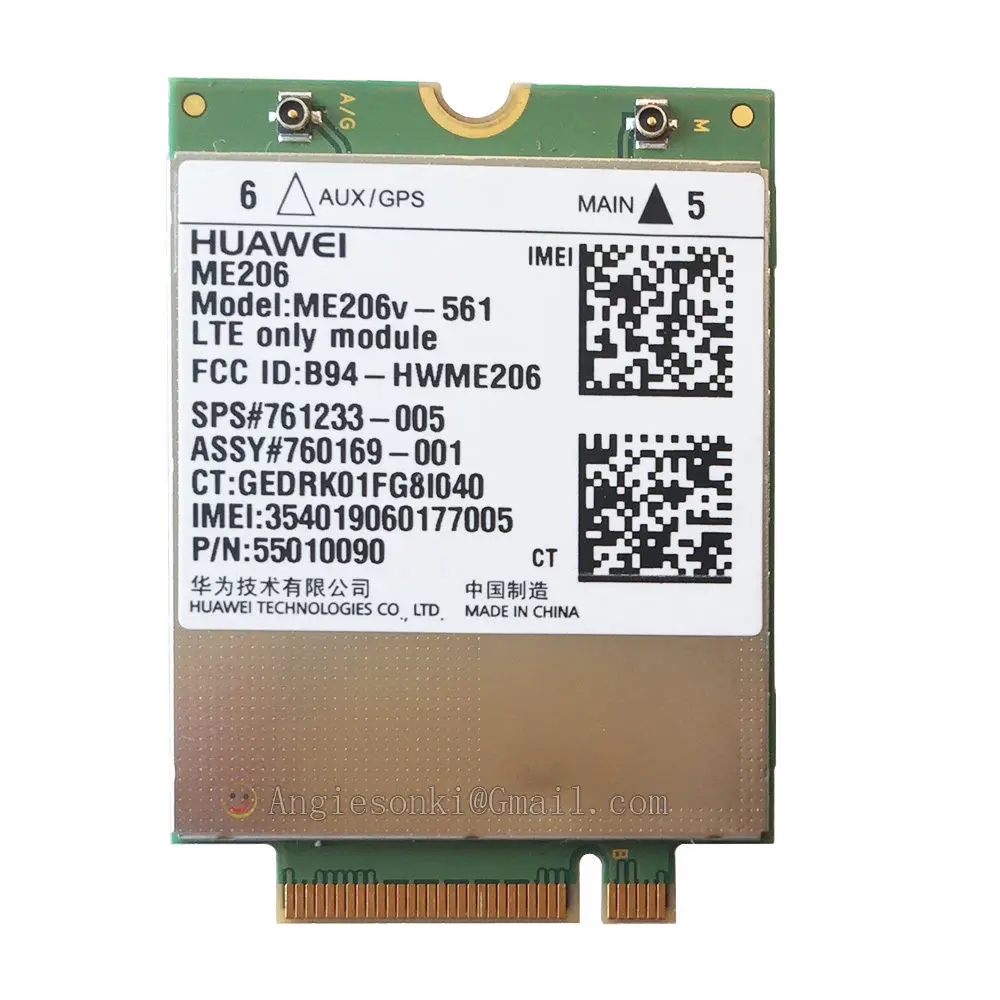 ME206v-561 для huawei hp LT4114 LTE M.2 761233-005 мобильного широкополосного доступа модуль WWAN карты LTE FDD: B2/B4/B5/B13/B17 hp 13-R100DX X2