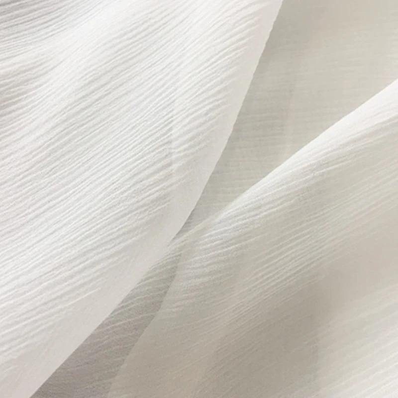 Crinkle Fabrics For Sewing 8mm Pure Silk 100 Mulberry Tissu Tulle Diy Cloth Textile Dress Quilting Patchwork White Per Meter Fabric Aliexpress