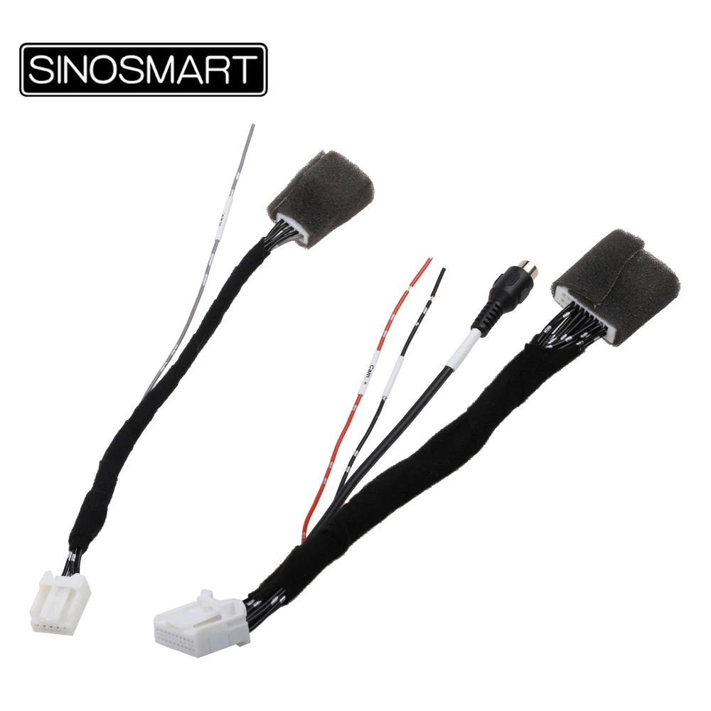 

SINOSMART C05D/C20D PIN Connection Cable for for Toyota OEM Monitor Avensis Camry Corolla Prius RAV4 without Damaging the Wires