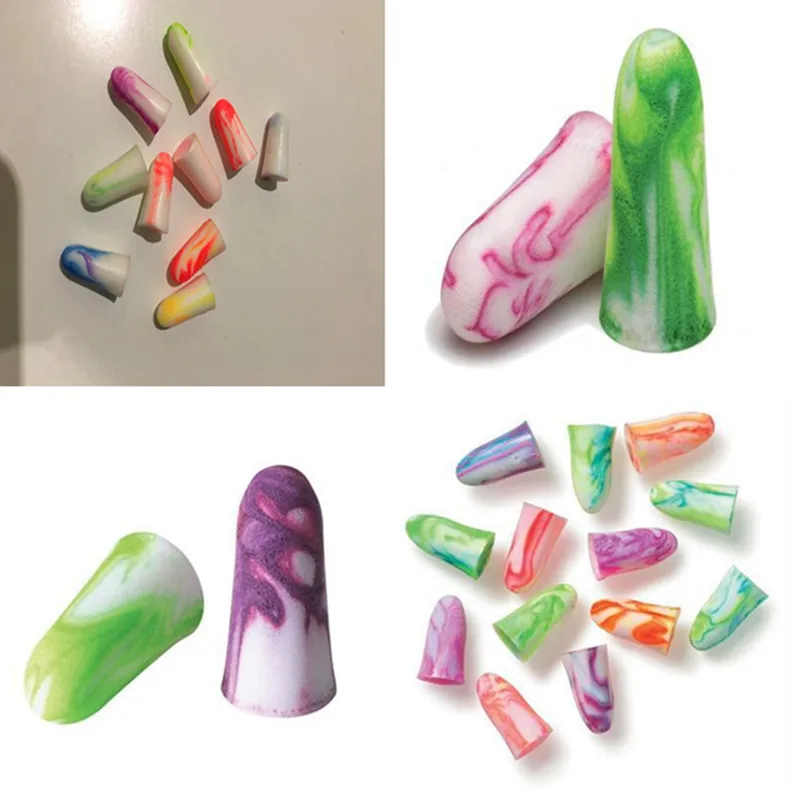 

10PCS Soft Light Foam Ear Plugs Defenders Ear Protectors Earplugs