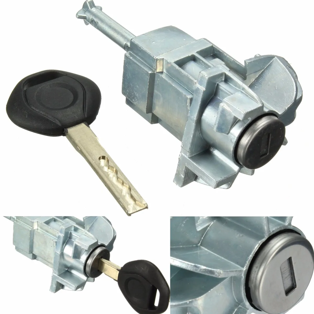 Front Left Driver Door Lock Cylinder Barrel Assembly Key For BMW E46