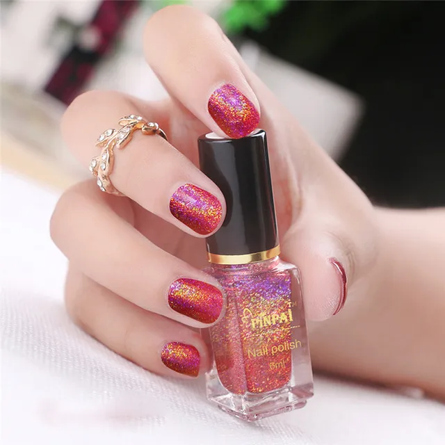 7ml Mirror Effect Nail Polish Powder No Foil Nails Art 7ml Mirror Effect Nail Polish Powder No Foil Nails Art Glitter Silver Gel